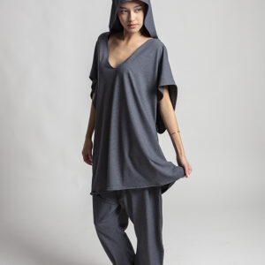 Hoodie tee and pants set in grey — Graffi casual collection.