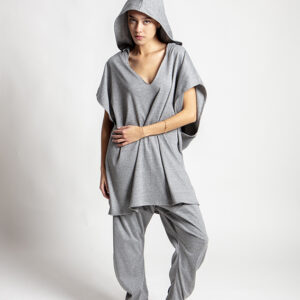 Hoodie tee and pants set in grey — Graffi casual collection.