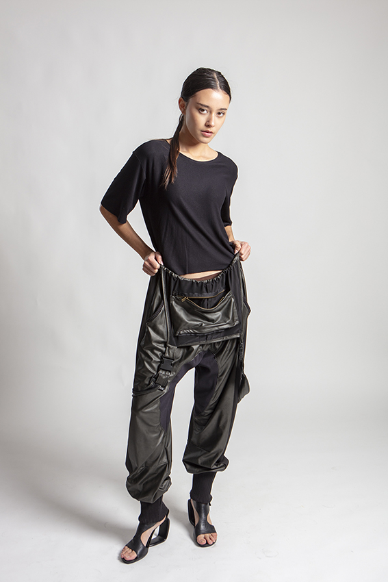 Petroleum technical salopette by Graffi — lightweight performance overalls.