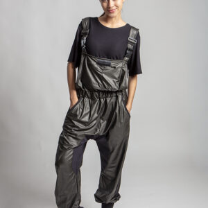 Petroleum technical salopette by Graffi — lightweight performance overalls.