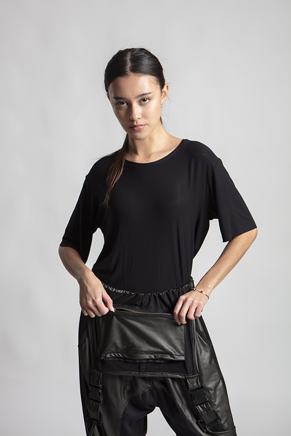 Petroleum technical salopette by Graffi — lightweight performance overalls.